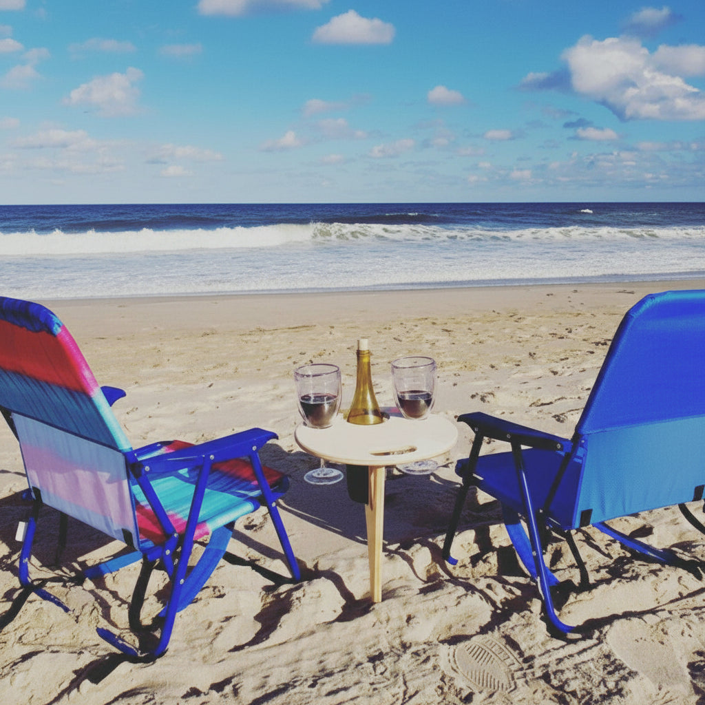 Portable Outdoor Folding Wooden Wine Table