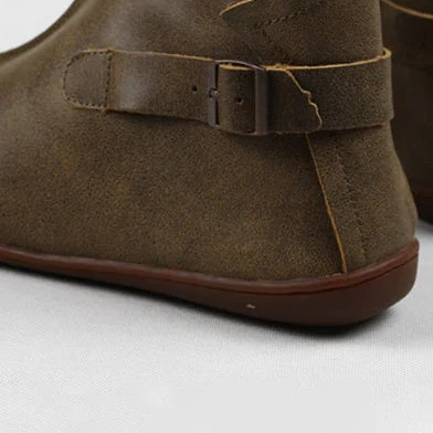 Women's Handmade Fur-Lined Barefoot Boots – Genuine Cowhide Leather