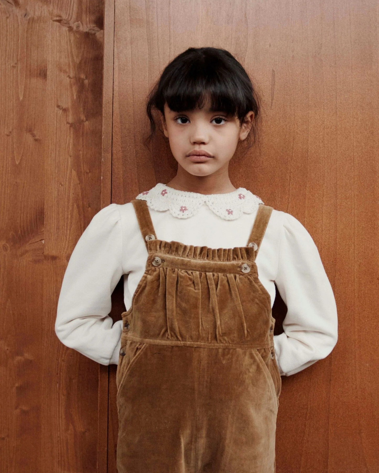 Girl's Garden Style Embroidered Sweaters and Pants Collection