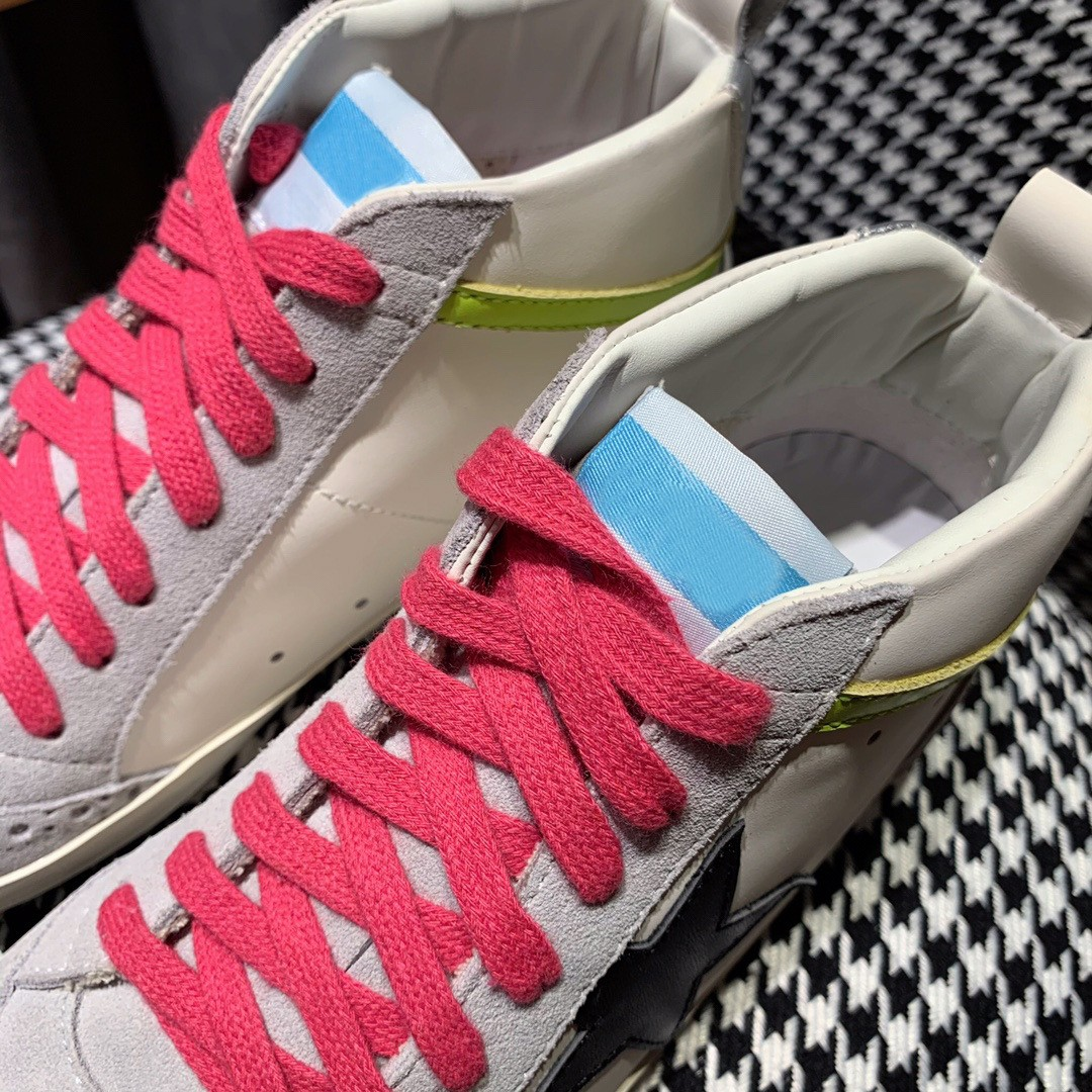 Women's Golden Goose Mid-Star Glitter Sneakers