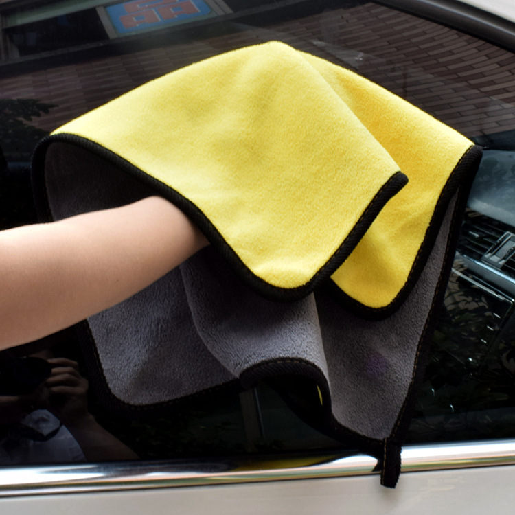Double-Sided Microfiber Car Cleaning Towel