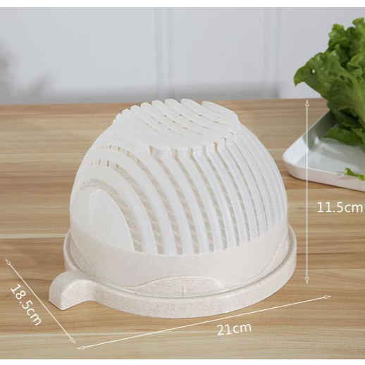 2-in-1 Salad & Fruit Cutter Bowl