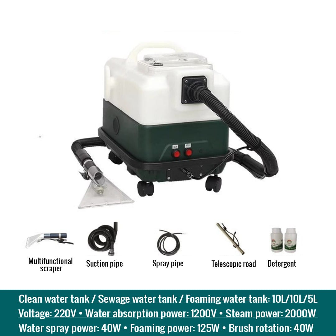 10L Steam Carpet and Upholstery Extractor, Commercial & Residential