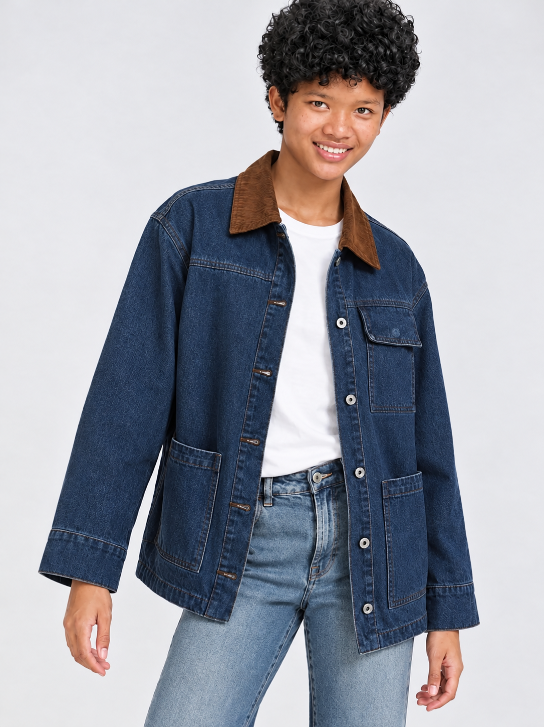 Women's Oversized Mid-Long Denim Jacket
