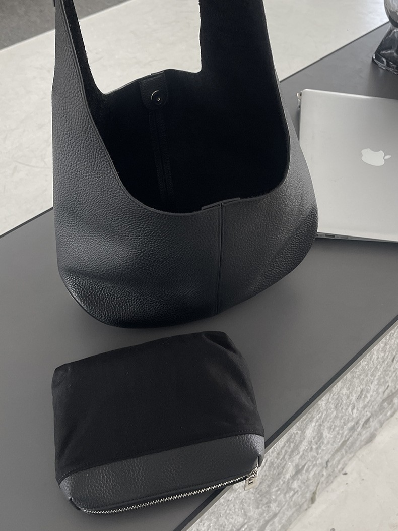 Slouchy Hobo Shoulder Bag – Genuine Cowhide Leather