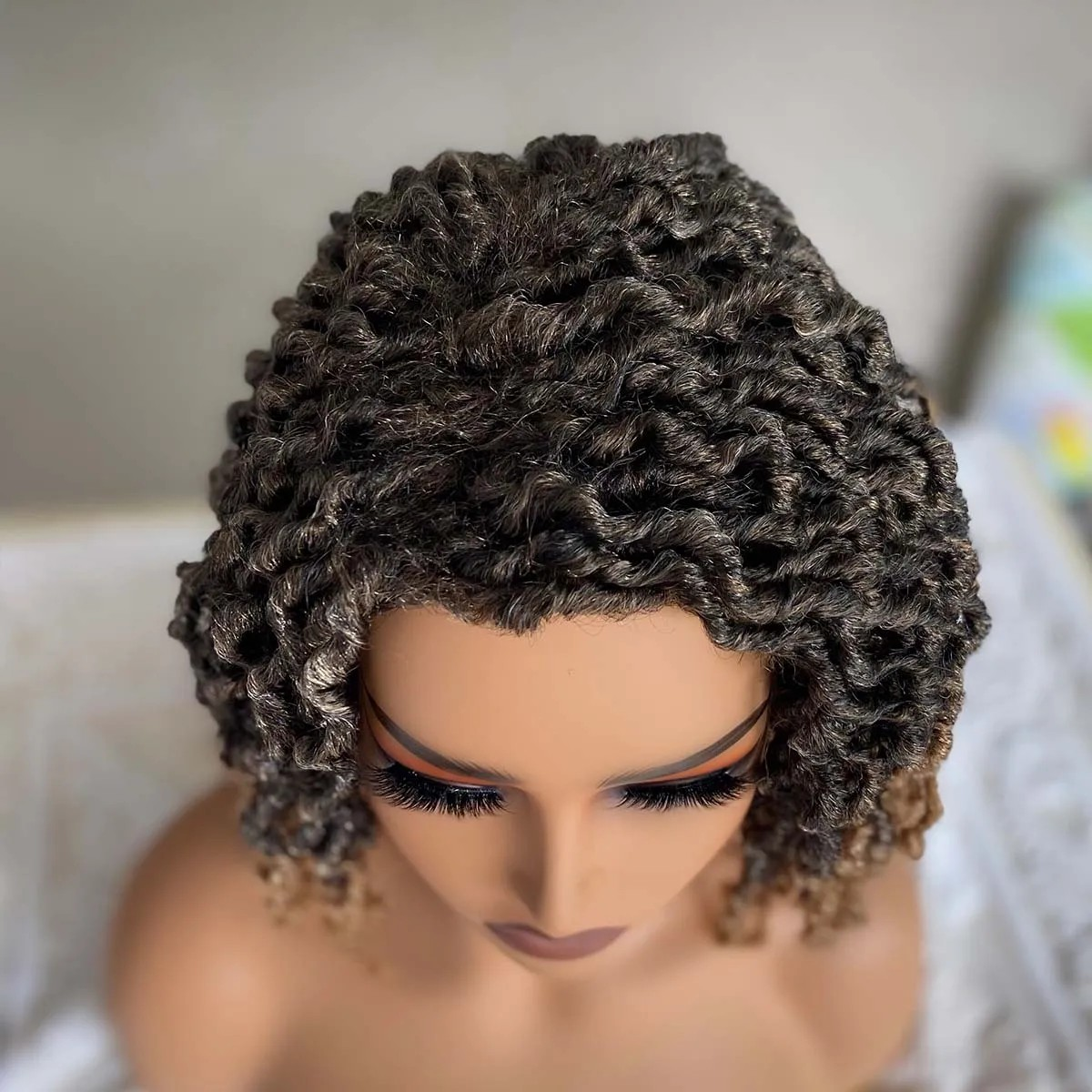 Short Butterfly Locs Crochet Wig