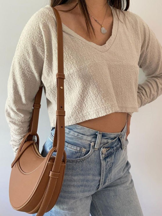 Polène Numéro Dix Shoulder Bag – Genuine Cowhide Leather