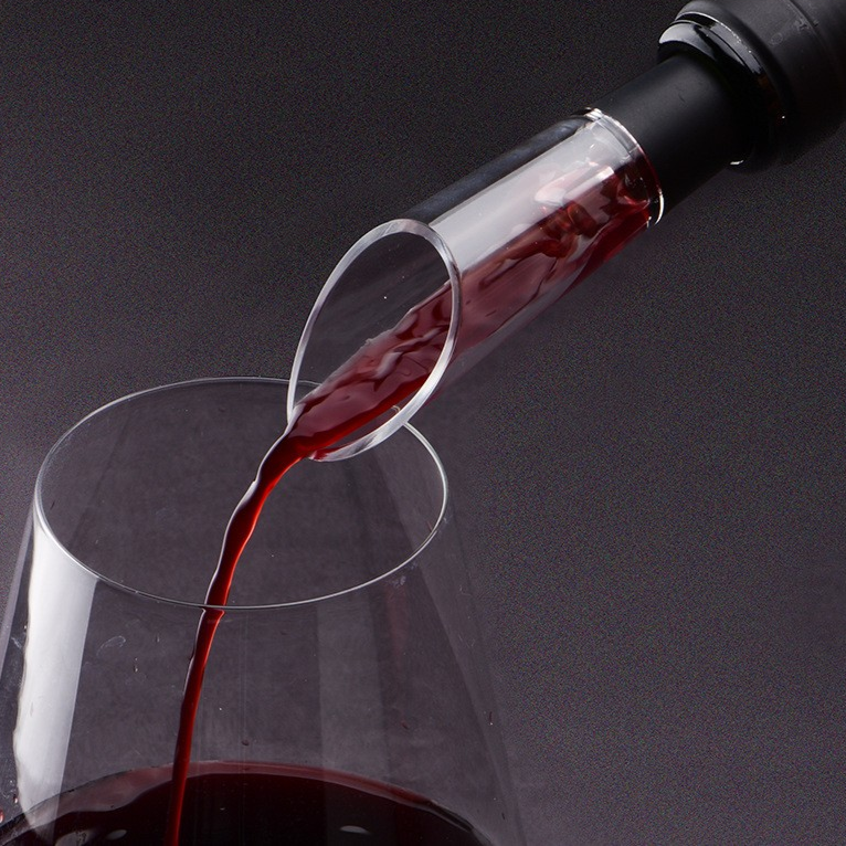 5-in-1 Electric Wine Set with Opener, Pourer, Vacuum Stopper, Foil Cutter and Storage Base