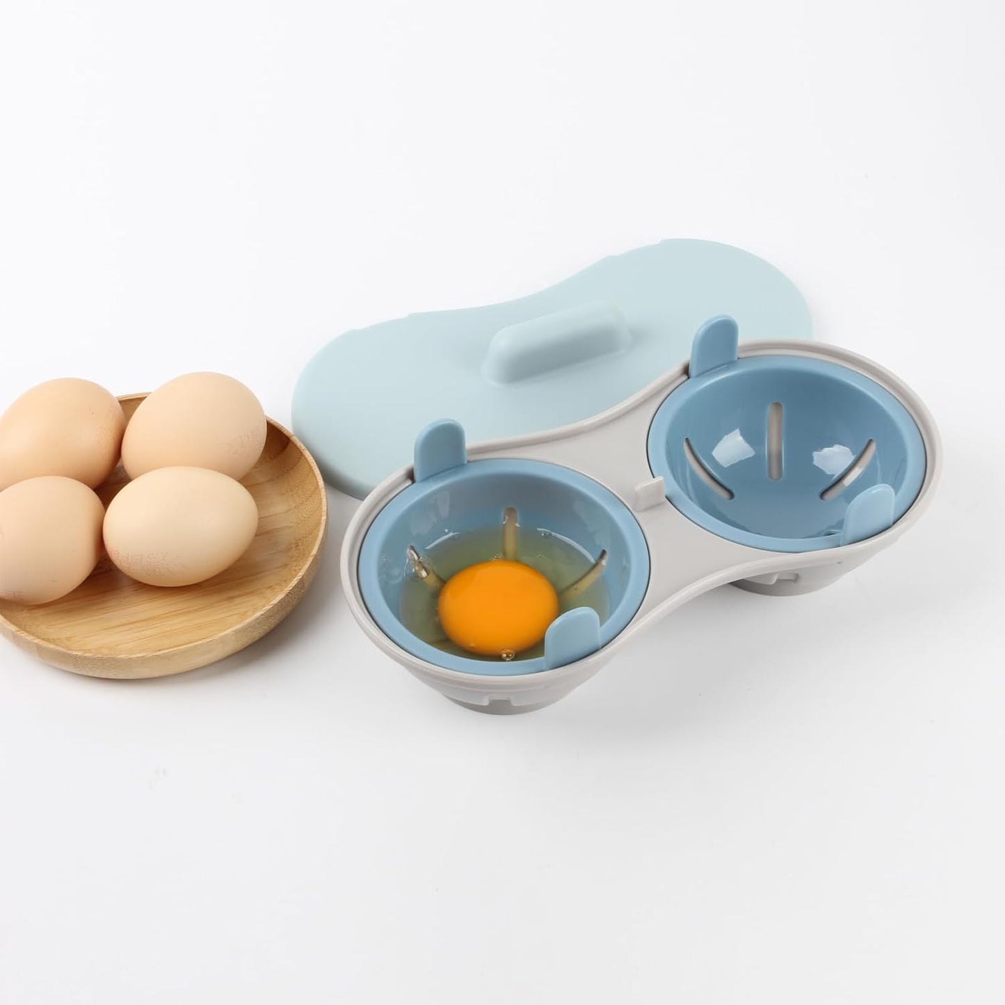 2-Cavity Microwave Egg Cooker and Poacher