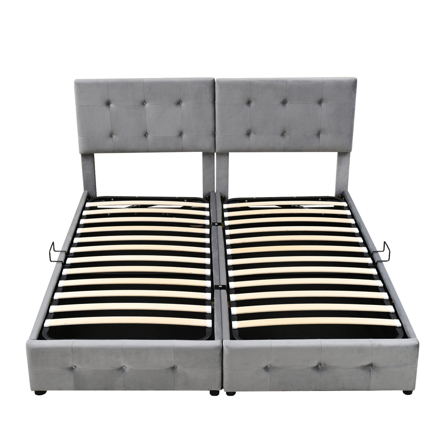 180x200 cm Upholstered Super King Bed with Hydraulic Lift-Up Storage