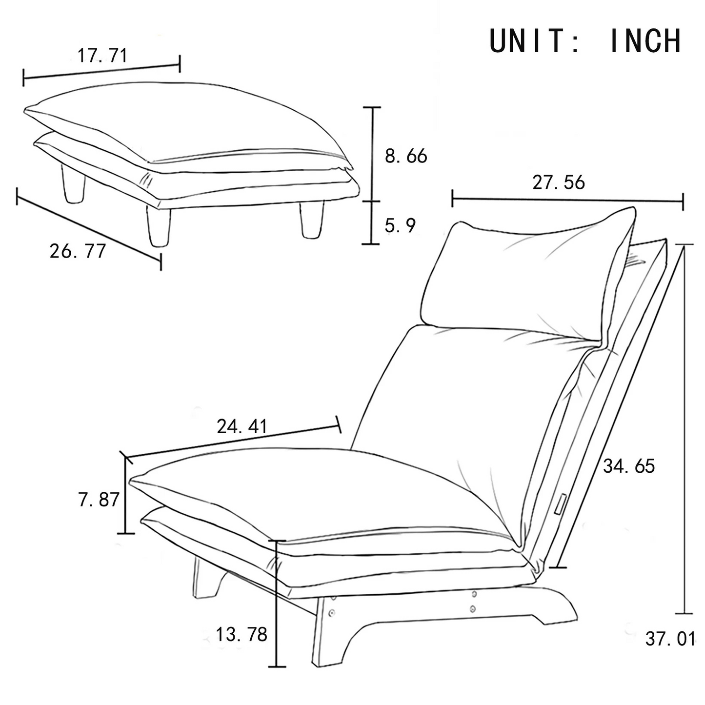 Moda Foldable Reclining Chair