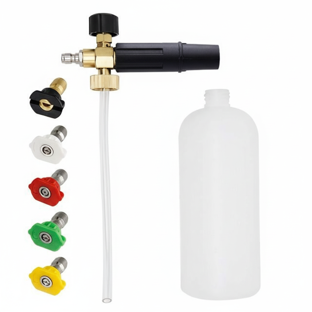 3,000 PSI High-Pressure Washer Gun Kit with Foam Cannon –  1/4-inch Quick Connect