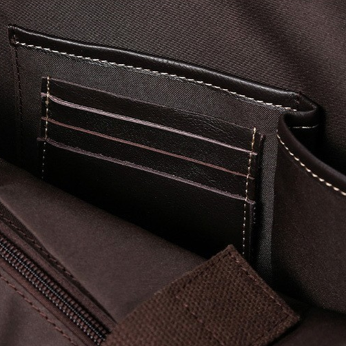 Men's Vintage-Style Briefcase/Messenger Bag – Genuine Leather