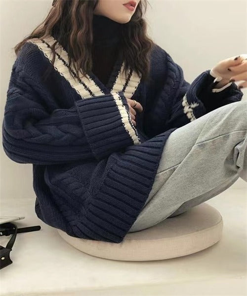 Oversized Cable Knit Sweater