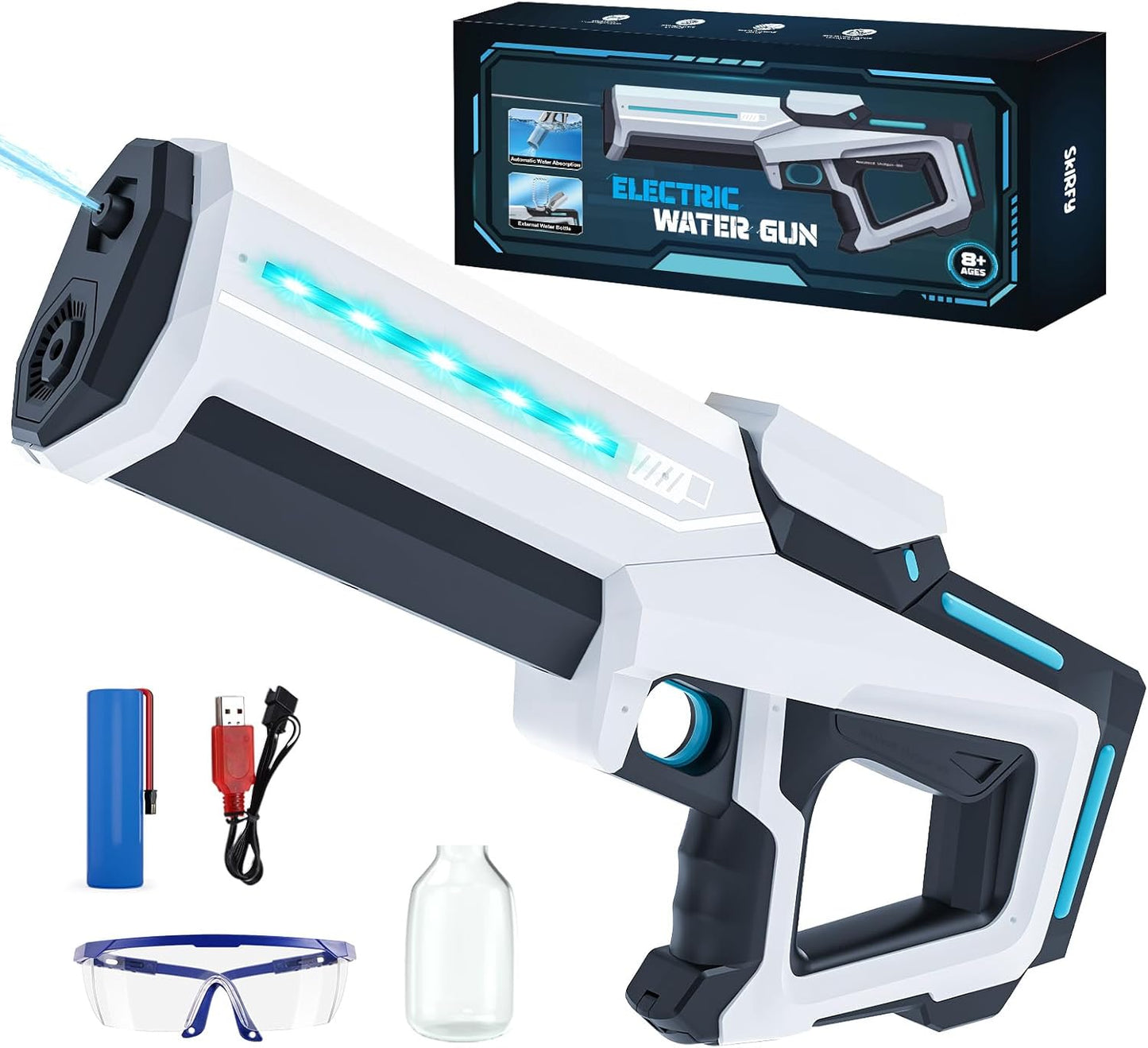 Automatic Water-Absorbing Electric Water Gun for Kids & Adults