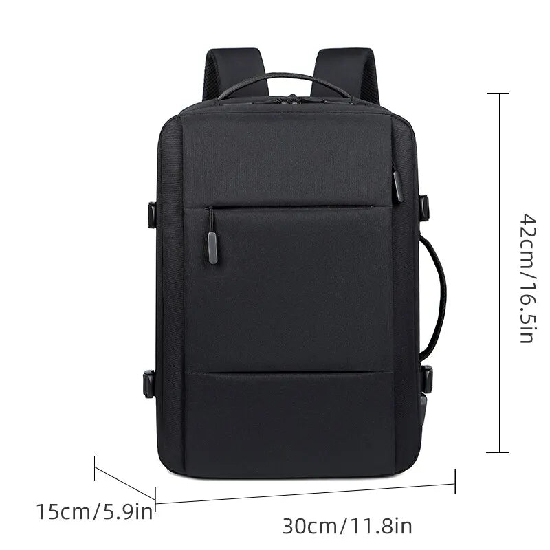 Large Capacity Waterproof Travel Backpack with USB Charging Port