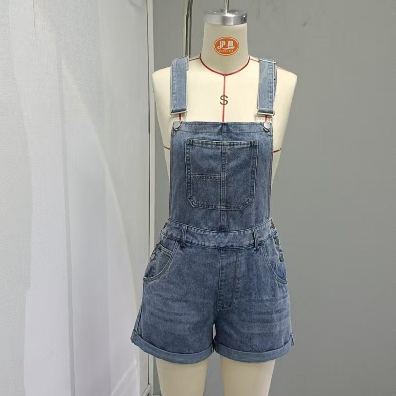 Women's Multi-Pocket Overall Shorts