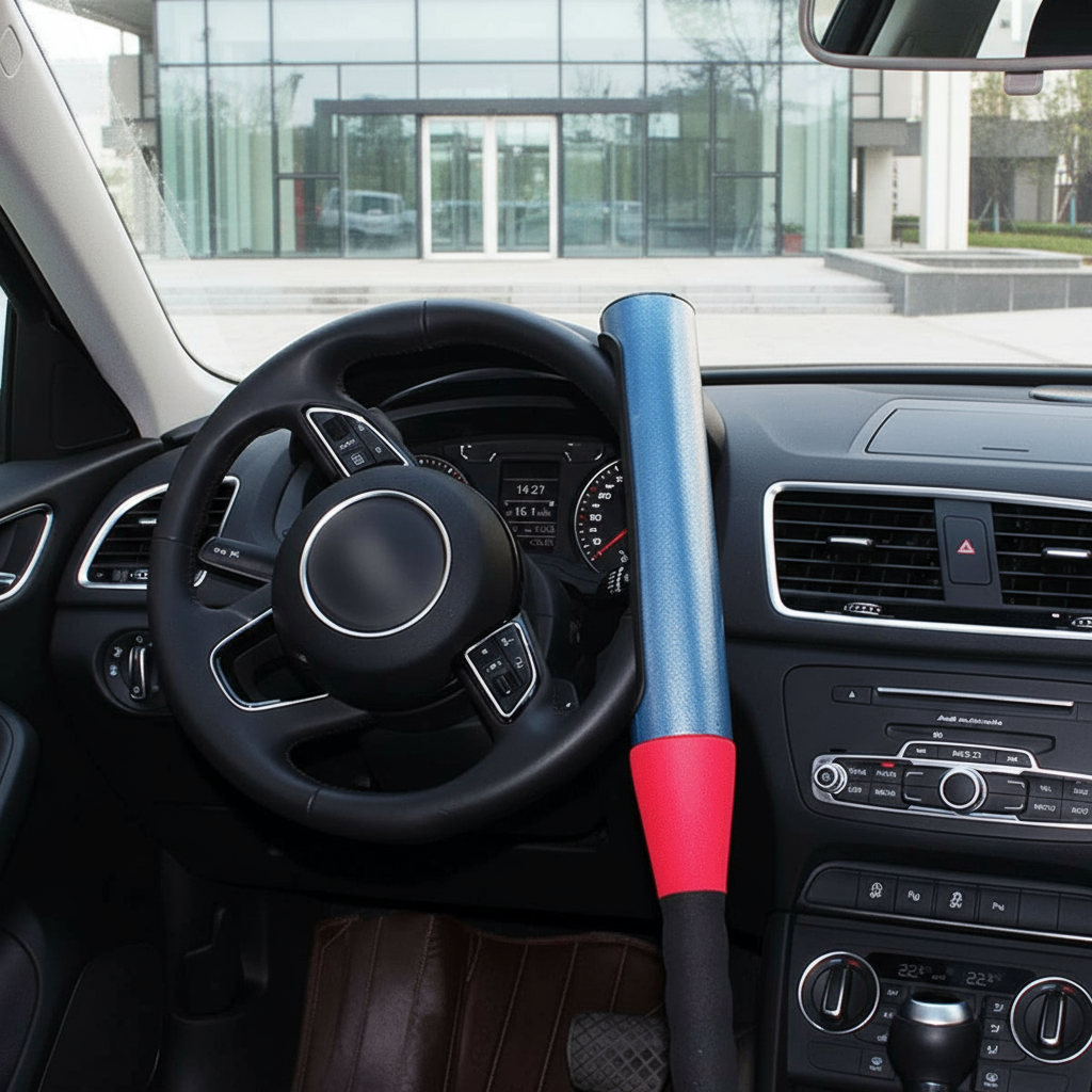 Baseball Bat-Shaped Anti-Theft Steering Wheel Lock
