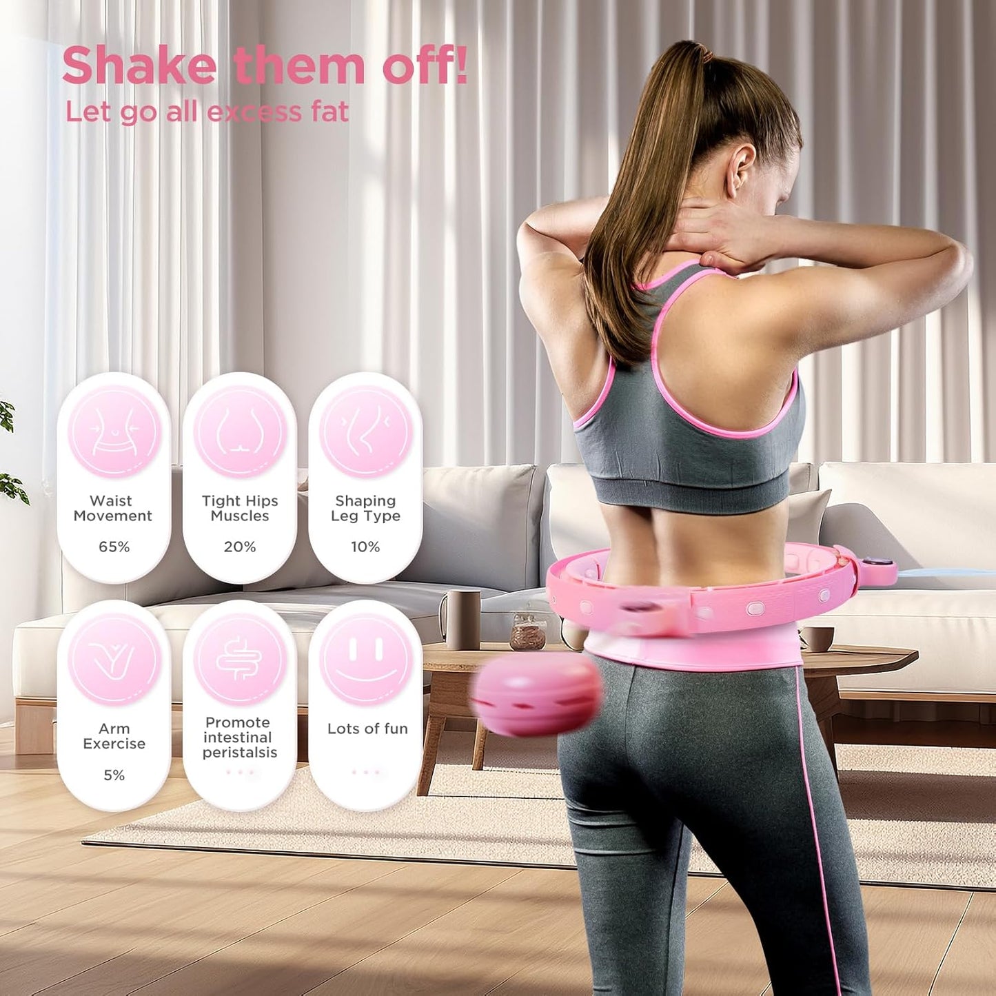 Smart Weighted Hula Hoop with Digital Counter Display