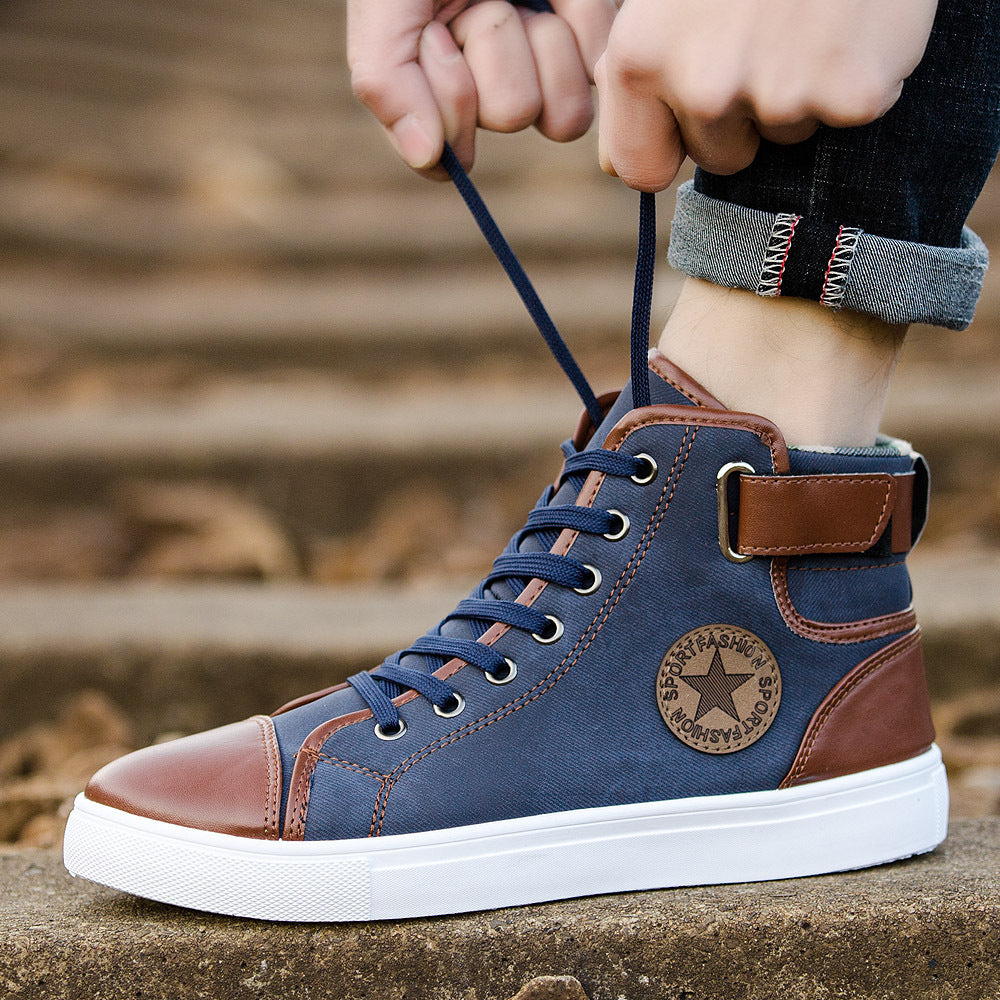 Men's High-Top Canvas Sneakers