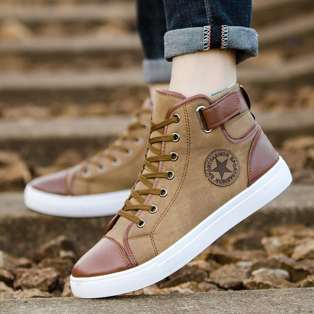 Men's High-Top Canvas Sneakers