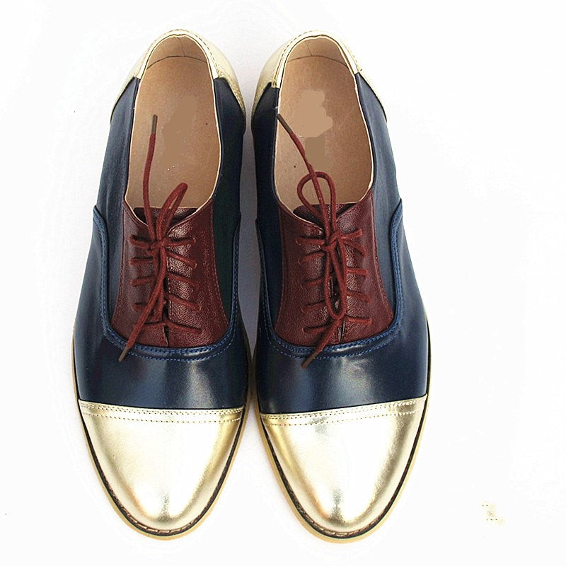 Leather Oxford Flats for Women
