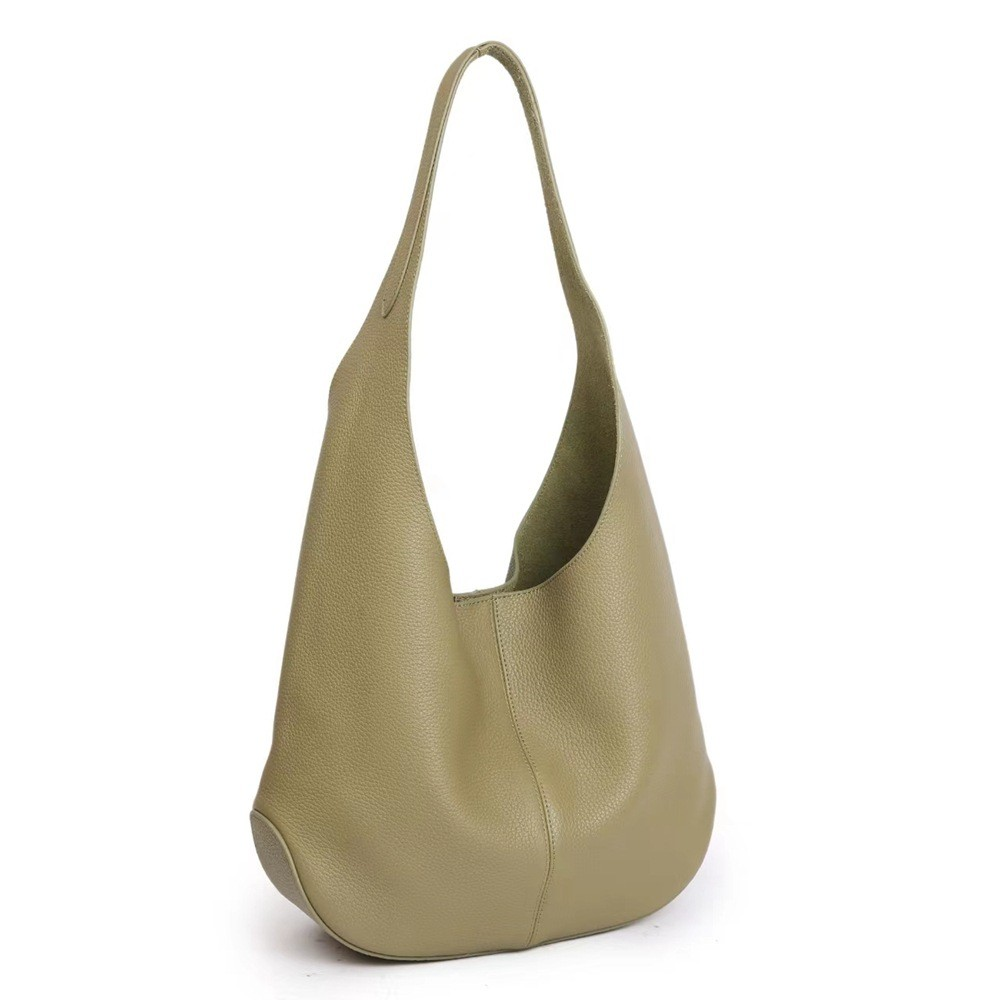 Slouchy Hobo Shoulder Bag – Genuine Cowhide Leather