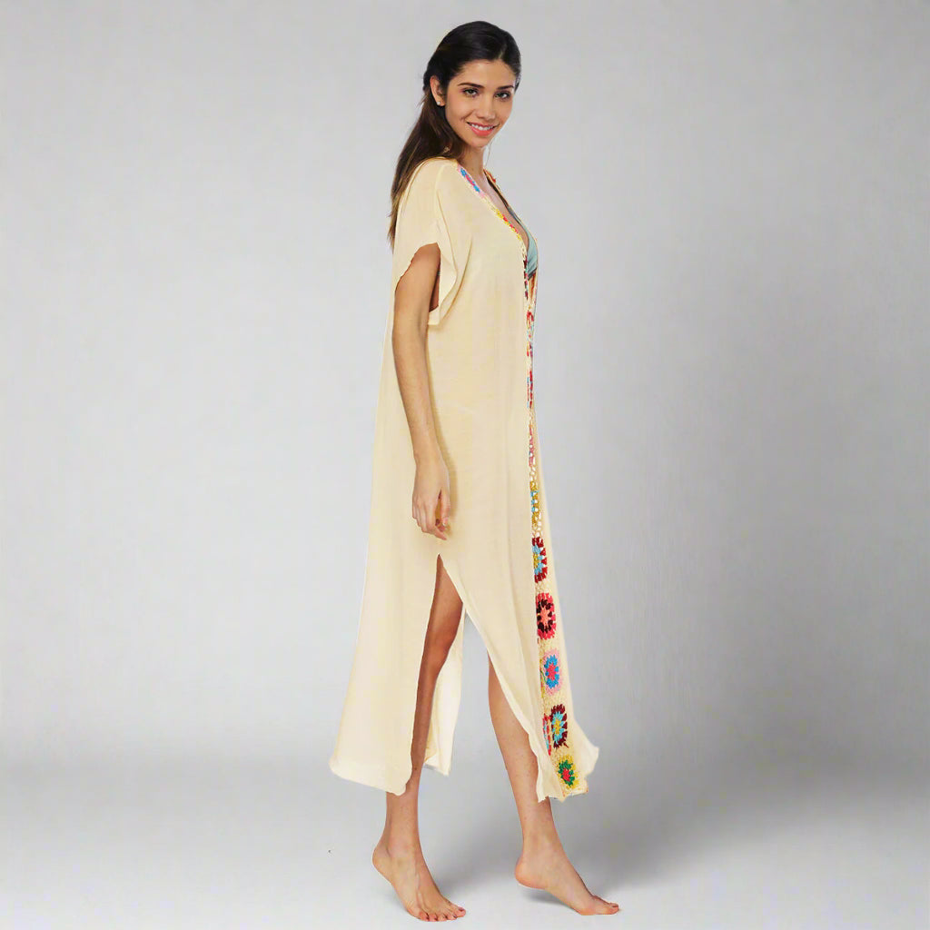 Caftan-Style Boho Beach Cover-Up
