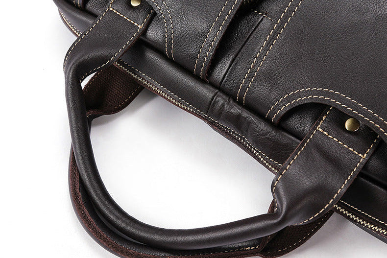 Men's Vintage Genuine Leather Business Briefcase