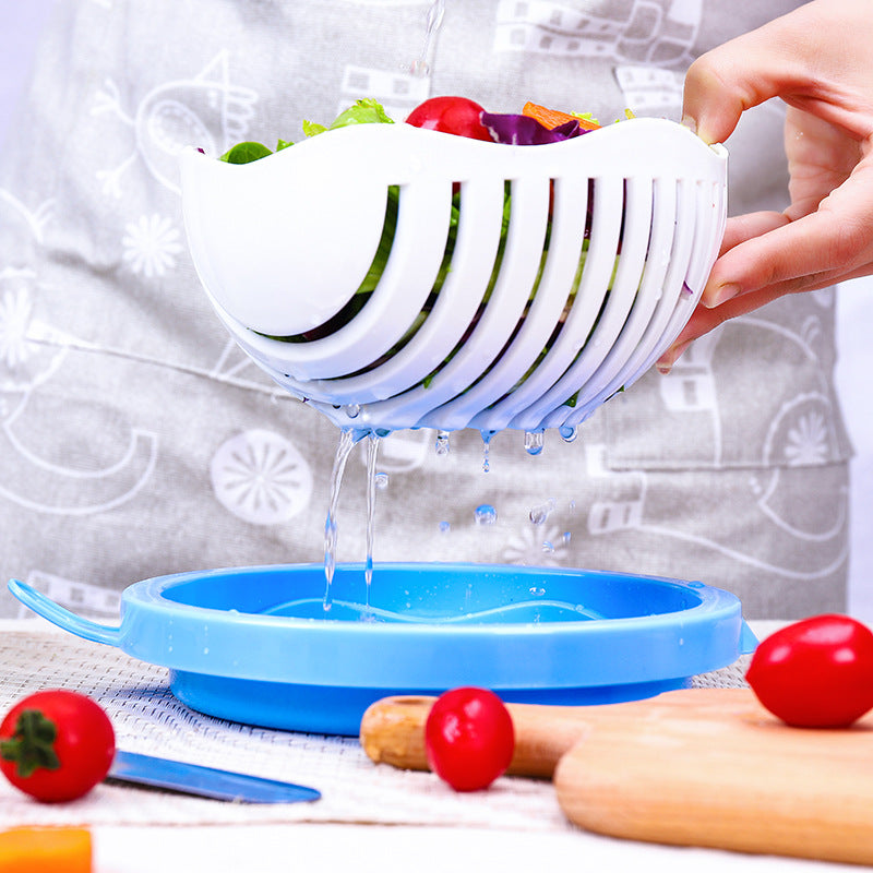 Salad & Fruit Cutter Bowl