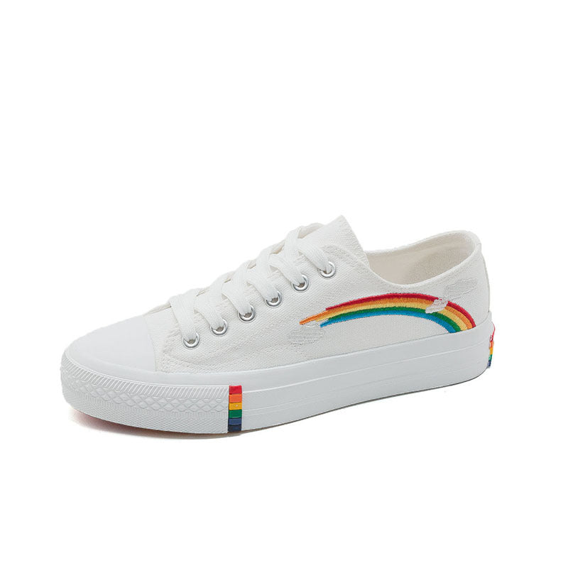 Women's Rainbow Canvas Sneakers