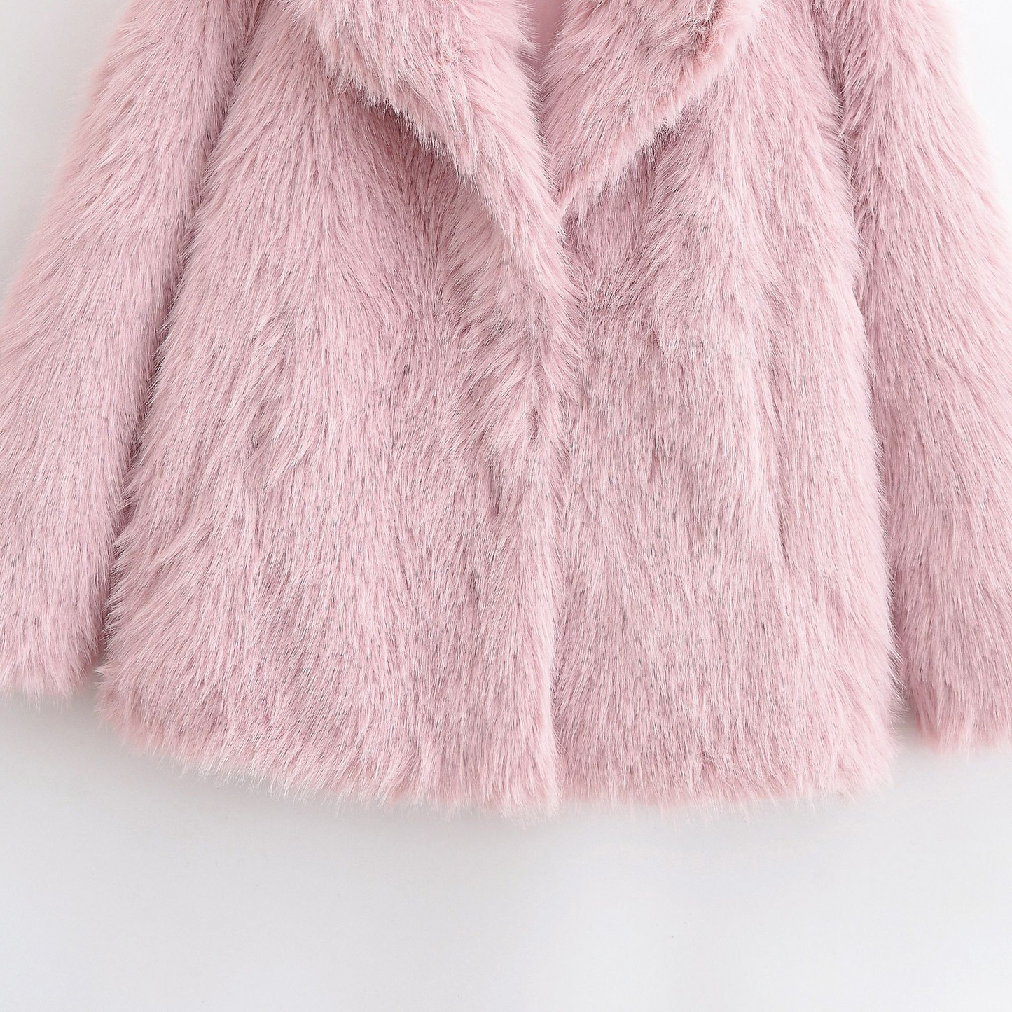 Faux Fur Mid-Length Coat