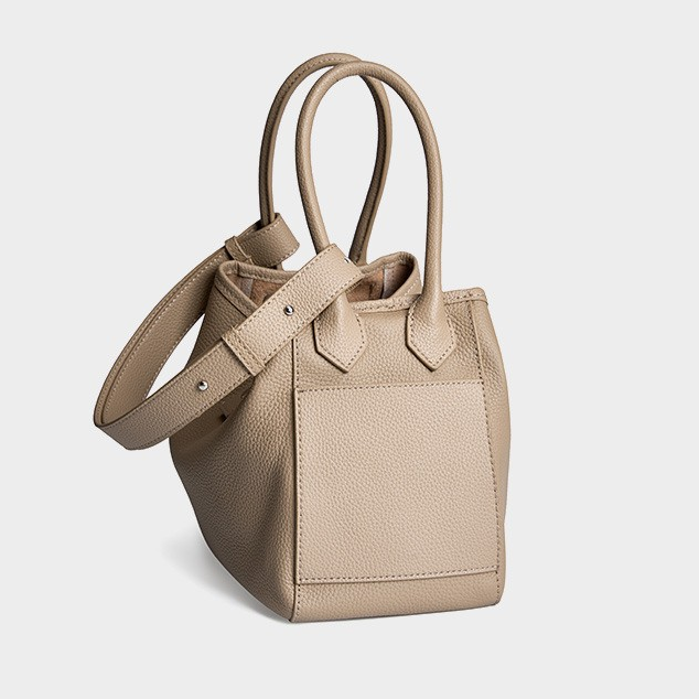 Genuine Cowhide Leather Convertible Shoulder Bag