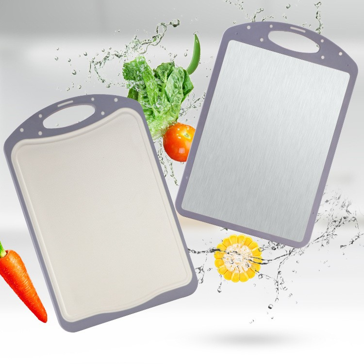 Double-Sided Stainless Steel Cutting Board