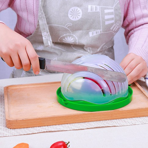 Salad & Fruit Cutter Bowl