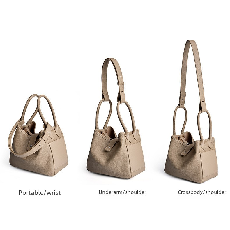 Genuine Cowhide Leather Convertible Shoulder Bag