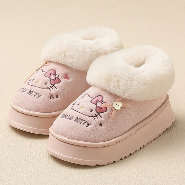 Hello Kitty Plush-Lined  Ankle Boots