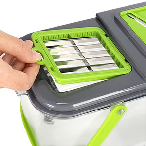 22-in-1 Multifunctional Vegetable Chopper and Slicer with Strainer & Storage Container