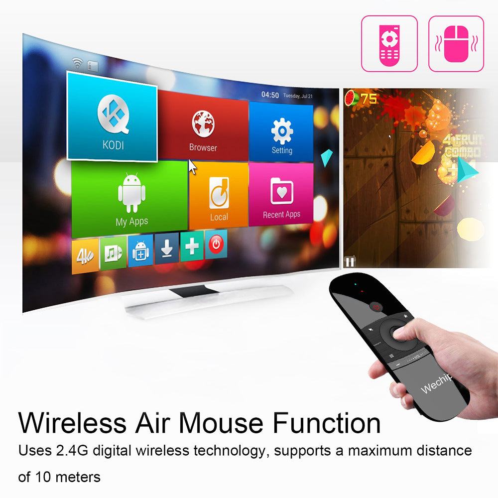 2.4G 3D Air Mouse & Wireless Keyboard for Smart TV, Android TV Box, Mini PC, Projector, HTPC, All-in-one PC/TV