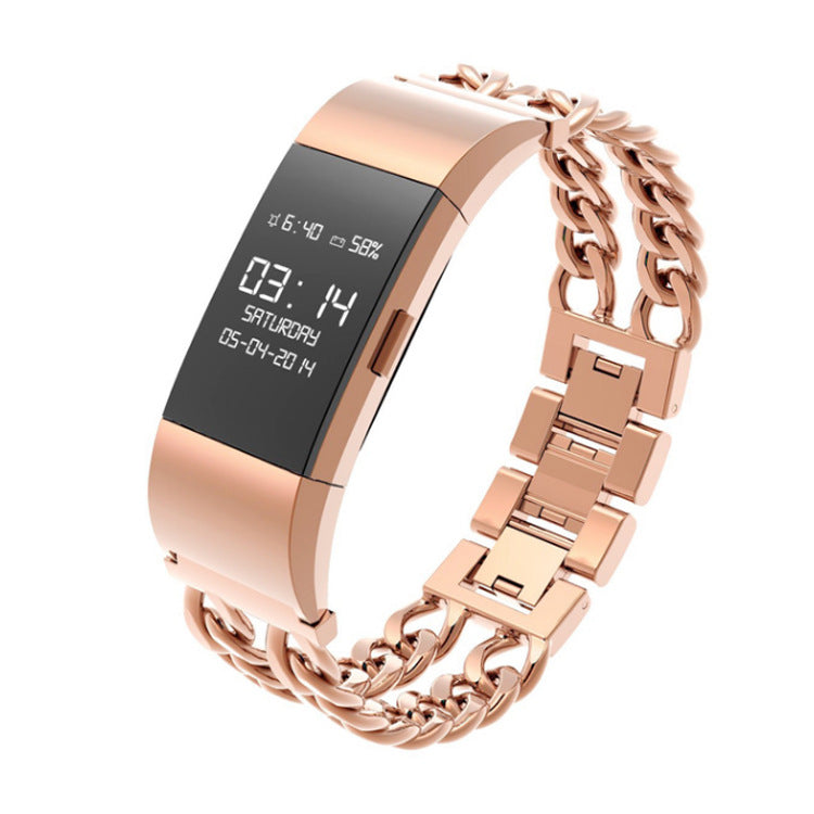 Fitbit Charge 2 Activity/Fitness Tracker with Stainless Steel Link Bracelet Band