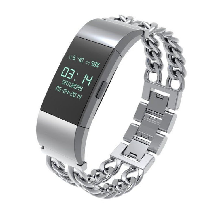 Fitbit Charge 2 Activity/Fitness Tracker with Stainless Steel Link Bracelet Band