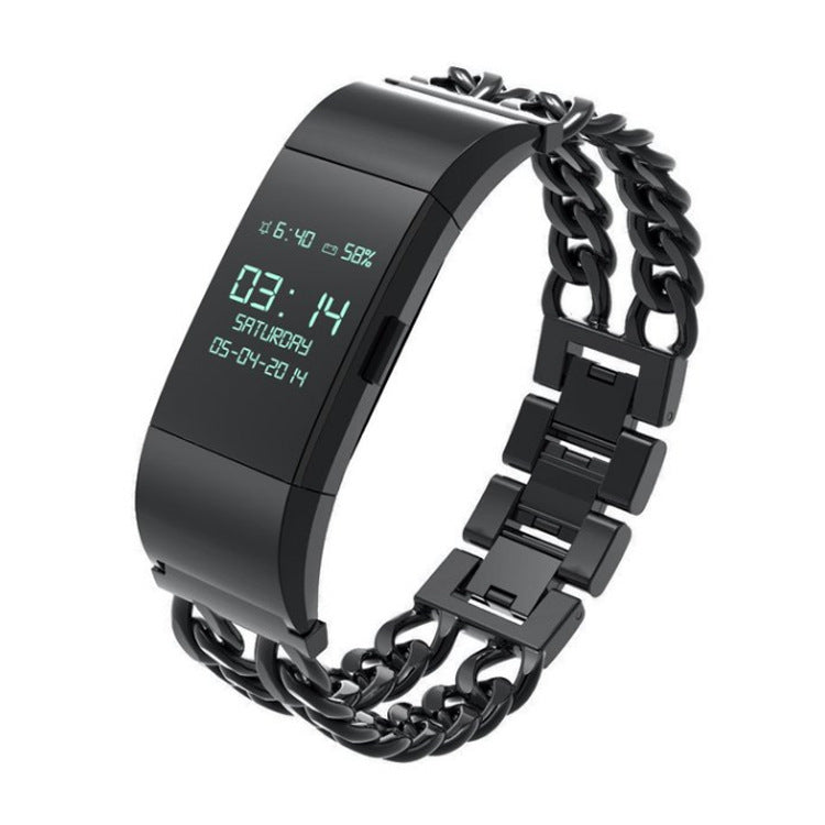Fitbit Charge 2 Activity/Fitness Tracker with Stainless Steel Link Bracelet Band