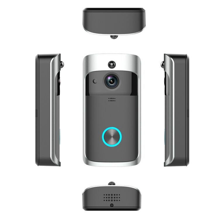 720P HD V5 Wireless Smart Doorbell with Night Vision, PIR Motion Detection, Two-way Audio, Weather Resistant