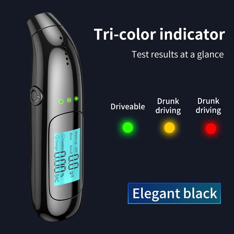 High-Precision Portable Breathalyzer, Alcohol Tester