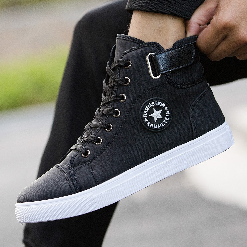 Men's High-Top Canvas Sneakers