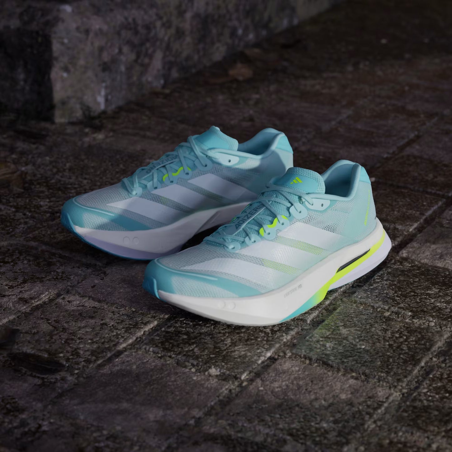 ADIDAS Women's Adizero Boston 13 Running Shoes – Flash Aqua/Metallic