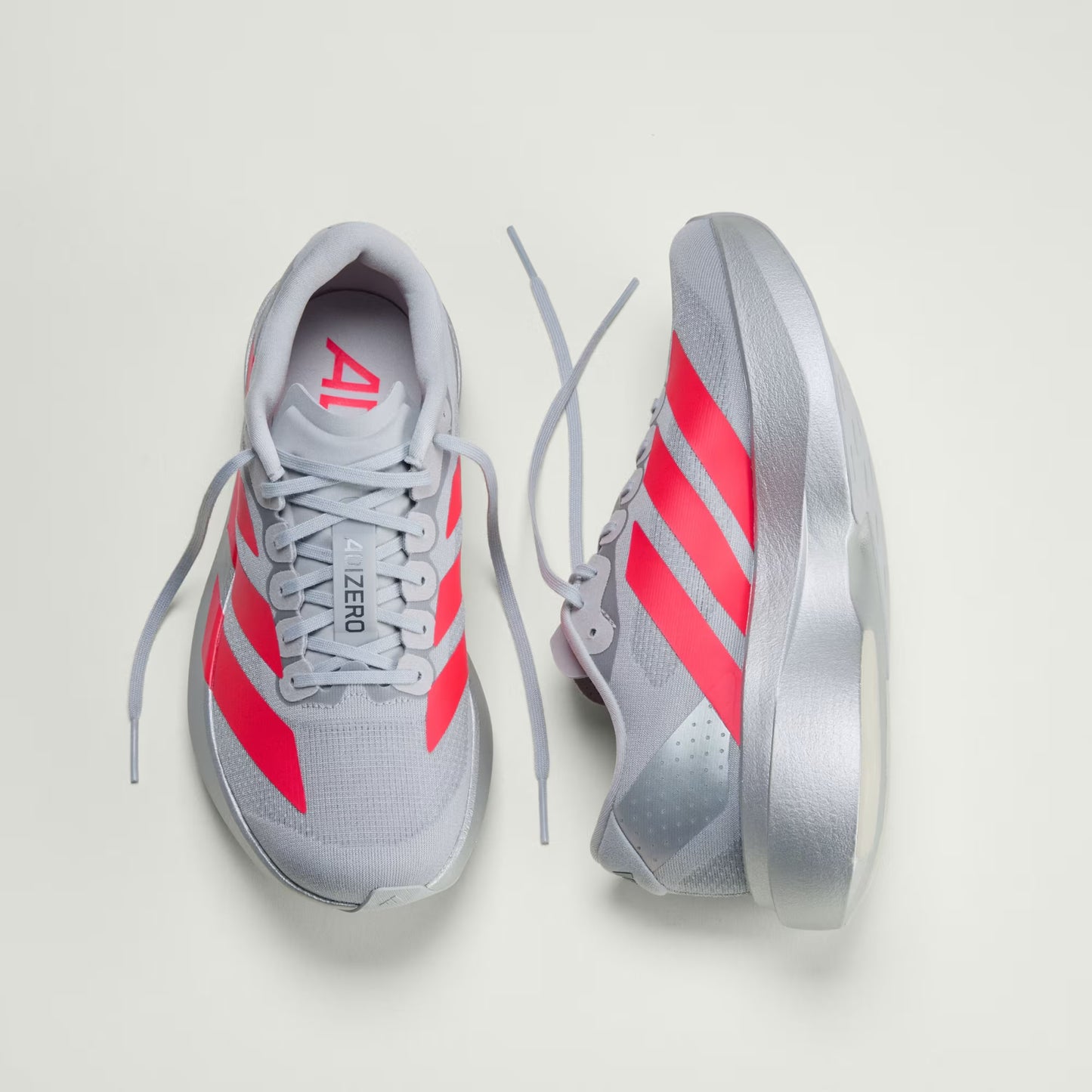ADIDAS Women's Adizero EVO SL Running Shoes – Silver Metallic/Orange