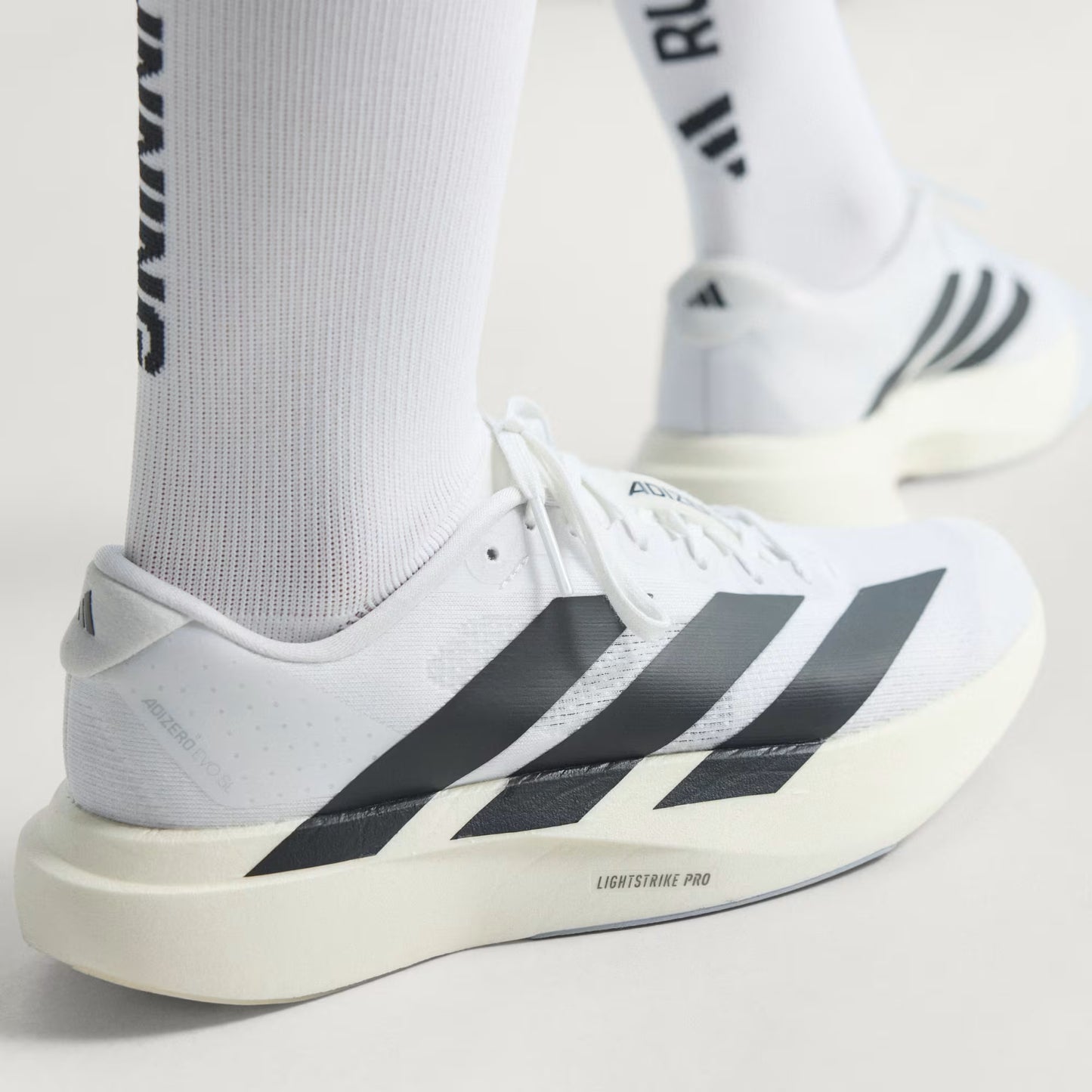 ADIDAS Women's Adizero EVO SL Running Shoes – Off-White/Black