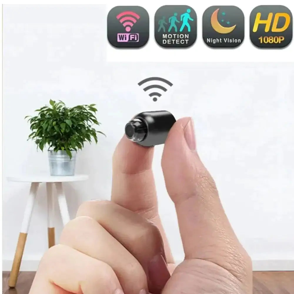 1080P HD Mini WIFI Camera with Motion Detection, IR Night Vision, Two-Way Audio