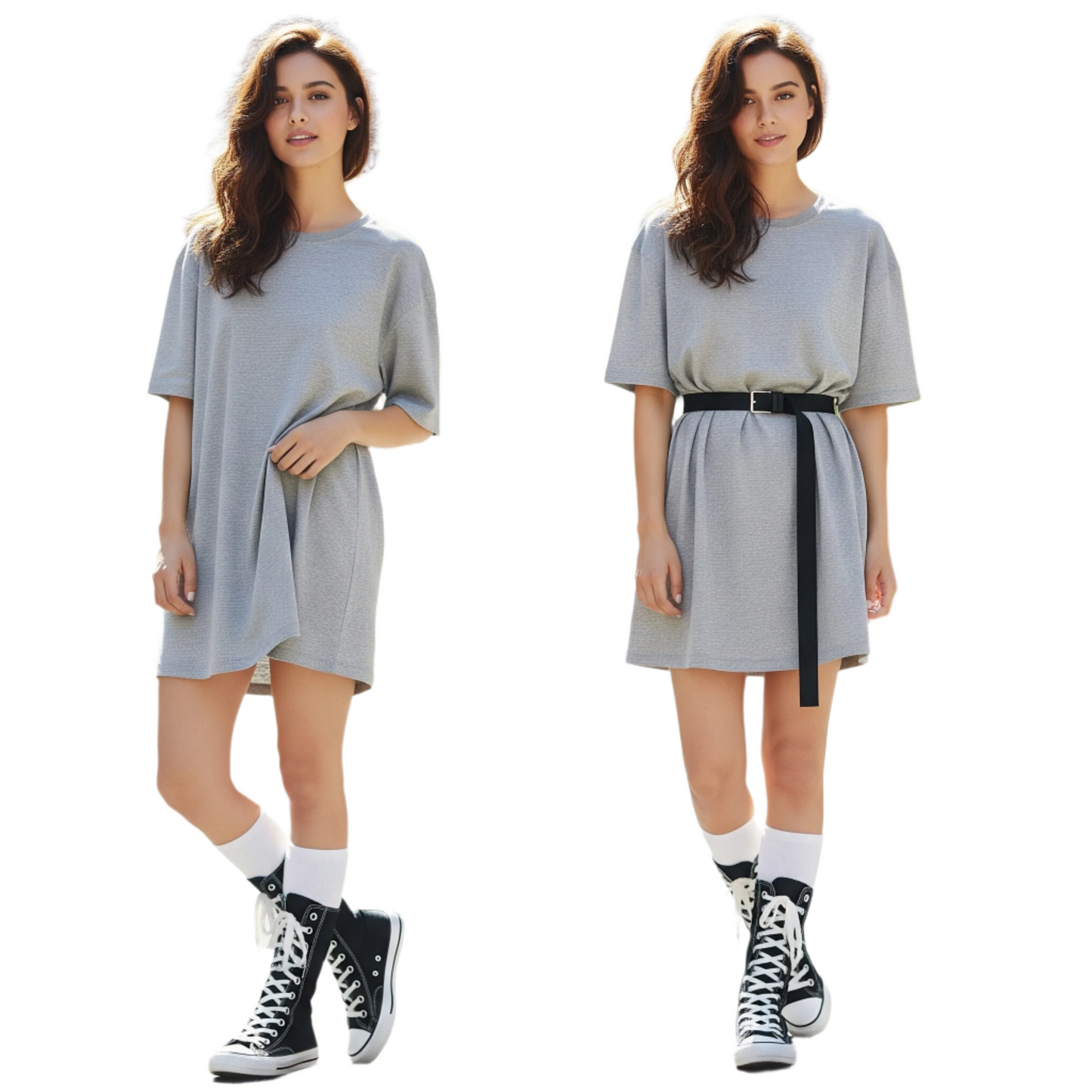 Canvas Knee-High Sneakers